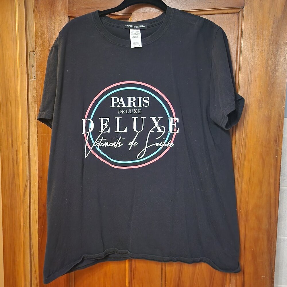 Simply Be Capsule Paris Deluxe Tshirt Sz L (plus)